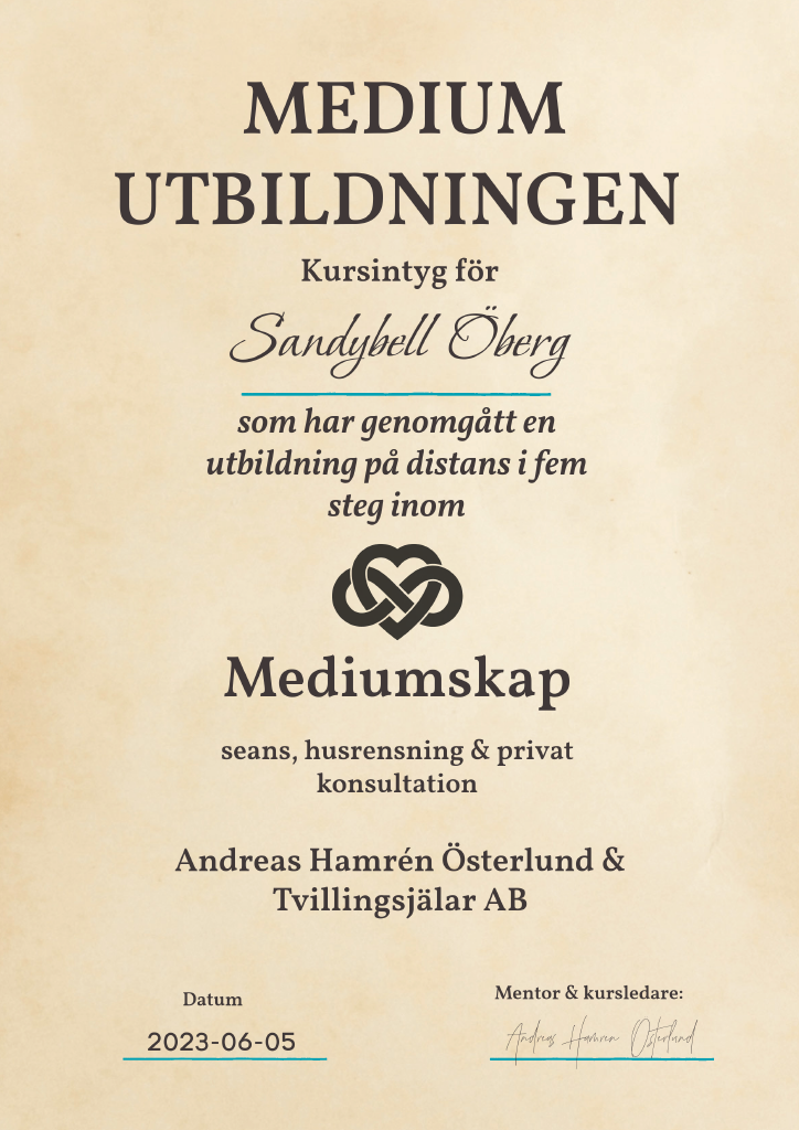 utbildningsintyg